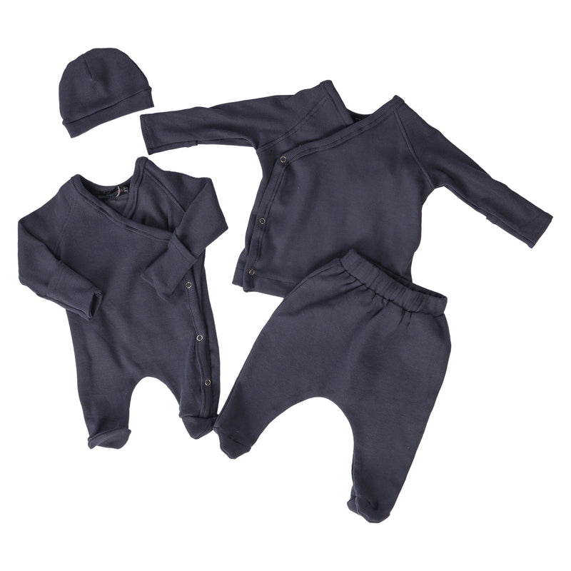 Navy Blue All-Day Side Snap Onesie-suits