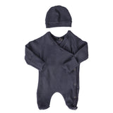 Navy Blue All-Day Side Snap Onesie-suits