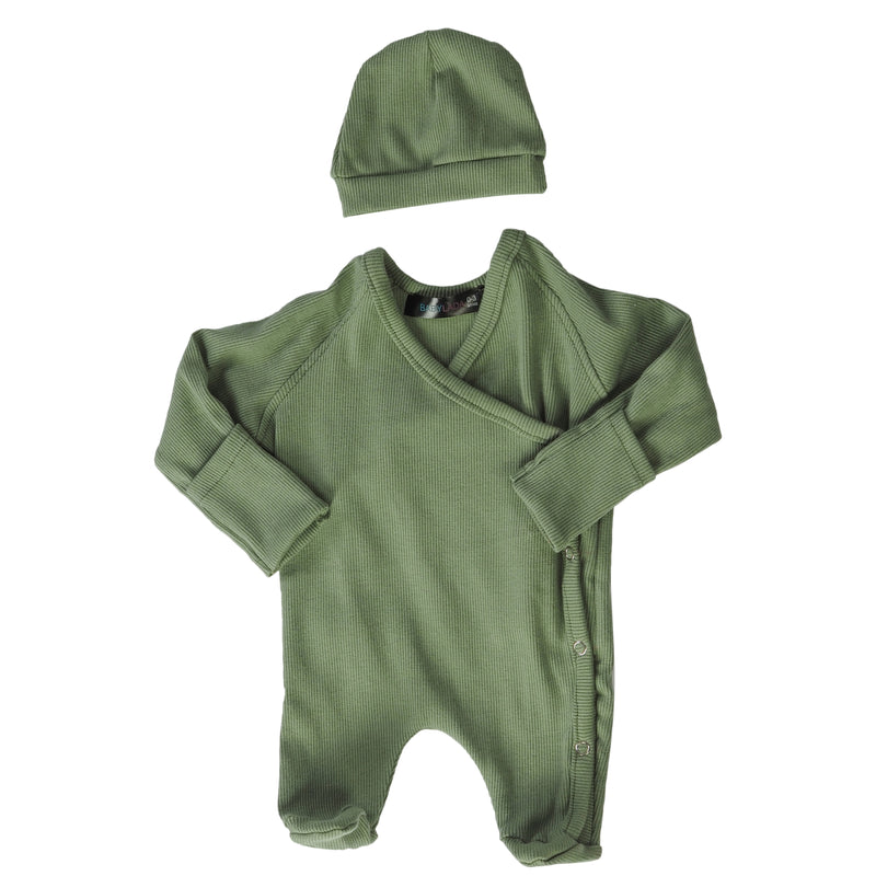 Moss Two-Piece Side Snap Suit