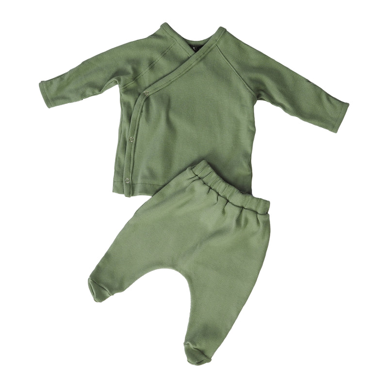 Moss Two-Piece Side Snap Suit