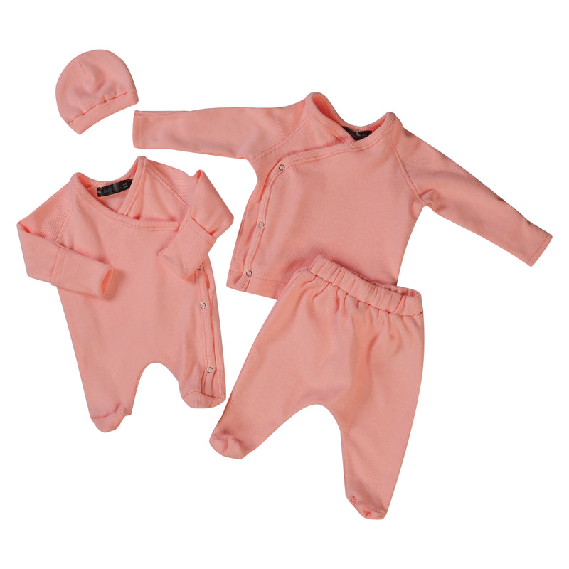 Pink Two-Piece Side Snap Suit