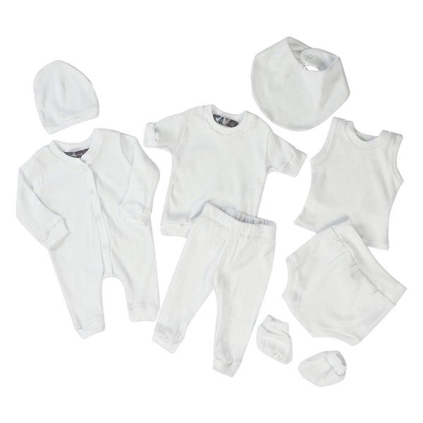 White Cozy Baby 3-Piece Set